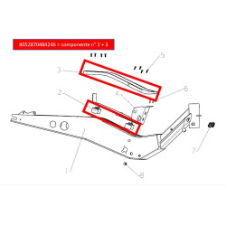 GOMMA TAMPONE PER DEFLETTORE/POGGIAPIEDI - DUCATI