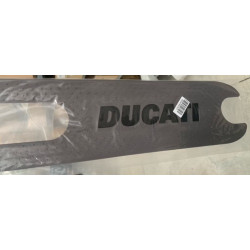 Pedana poggiapiedi in gomma adesiva con Logo NERO DUCATI